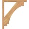 Ekena Millwork Imperial Block Smooth Bracket w/ Offset Brace, Western Red Cedar, 3 1/2"W x 22"D x 26"H BKT0402X22X26IMP05SWR - alternate 2